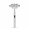 Silberring mit geschliffenem Diamanten Ag 925 016136 DIA