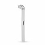 Silberring mit geschliffenem Diamanten Ag 925 016262 DIA