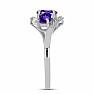 Silberring mit afrikanischem Amethyst und Zirkonen Ag 925 016535 AFAM