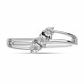 Silberring mit geschliffenem Diamanten Ag 925 017333 DIA