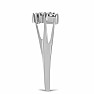 Silberring mit geschliffenem Diamanten Ag 925 017333 DIA