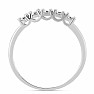 Silberring mit geschliffenem Diamanten Ag 925 017351 DIA