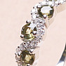 Silberring mit geschliffenen Diamanten und Zirkonen Ag 925 020711 MD