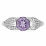 Silberring mit brasilianischem Amethyst und Zirkonen Ag 925 026068 BRAME