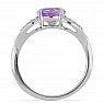 Silberring mit brasilianischem Amethyst und Zirkonen Ag 925 026068 BRAME