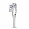 Silberring mit Blue Sky Topas und Zirkonen Ag 925 026296 BT