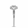 Silberring mit geschliffenem Diamanten Ag 925 027219 DIA