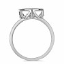 Silberring mit geschliffenem tanzendem Diamanten Ag 925 038947 DIA