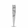 Silberring mit geschliffenem Diamanten Ag 925 058795 DIA