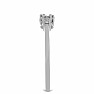Silberring mit geschliffenem Diamanten Ag 925 058804 DIA