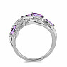 Silberring mit brasilianischem Amethyst und Zirkonen Ag 925 065681 BRAME