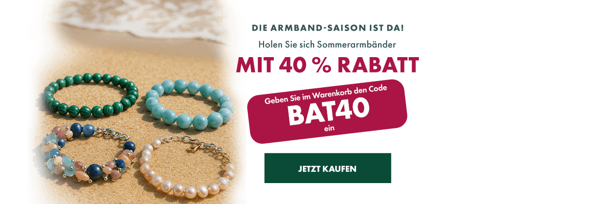 Armbänder mit 40 % Rabatt – der Sommer und Urlaub beginnen stilvoll!