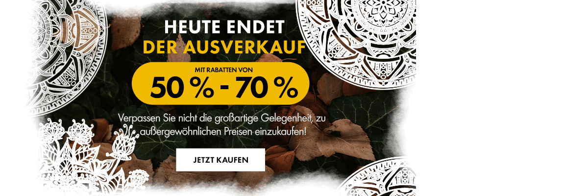 Letzter Tag des Mega-Sales! Rabatte von 50–70 % enden heute