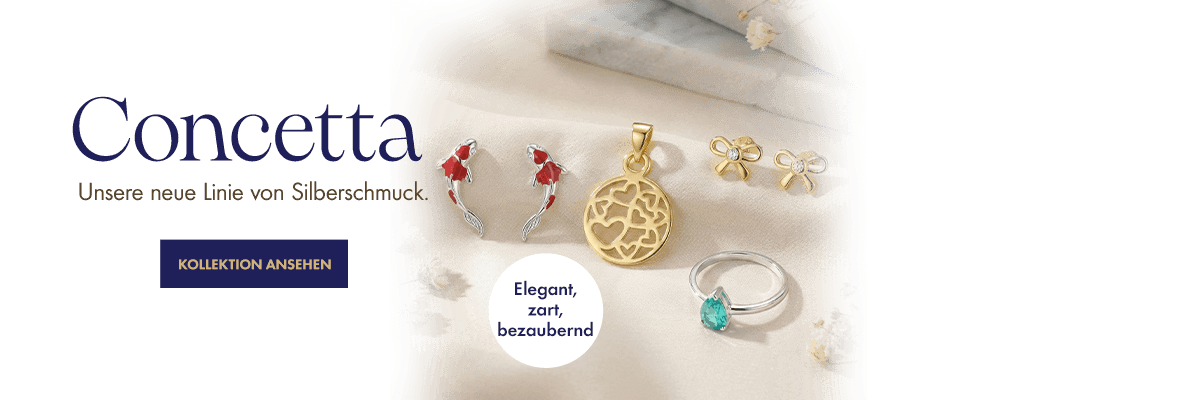 Concetta – eine elegante, zarte und bezaubernde Kollektion, die jeden Moment Ihres Tages zum Strahlen bringt.